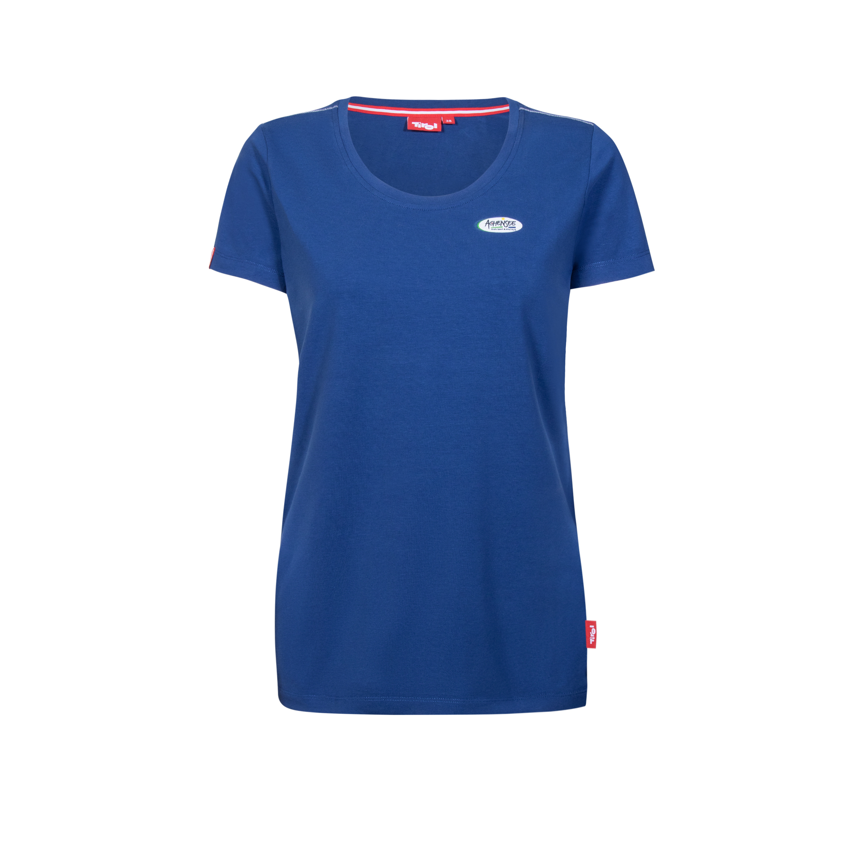 Damen T-shirt Atoll in Blau Vorderseite