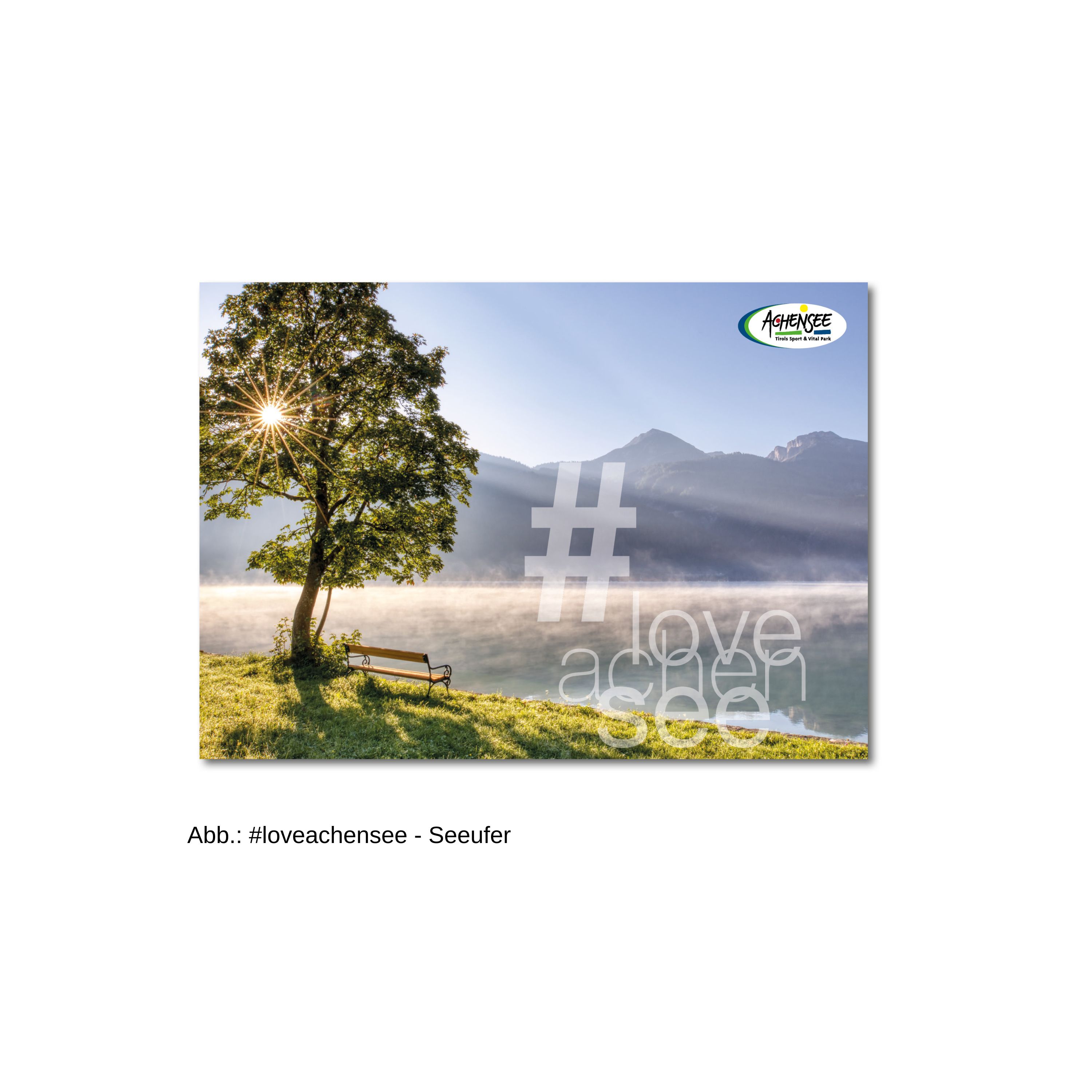 Postkarte Seeufer #loveachensee